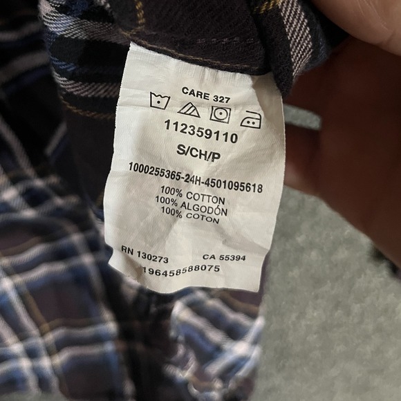 Lee Men's Plaid Long Sleeve Button Up Shirt Size Small‎ Cotton Western Style - Picture 4 of 8